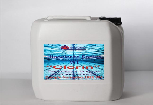 Hipoclorito sódico WT piscinas Clorín